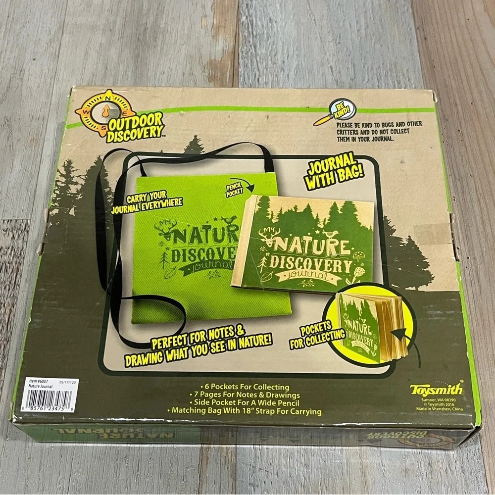 Toy Smith Nature Journal Science Kit Outdoor Discovery Journal Bag Gifts